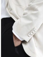 River Island Cream Embroided Shawl Jacket - Image 3 of 6