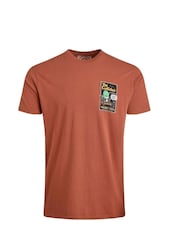Weird Fish Red Codfather Heritage Wash Artist 100% Cotton T-Shirt - Image 5 of 6