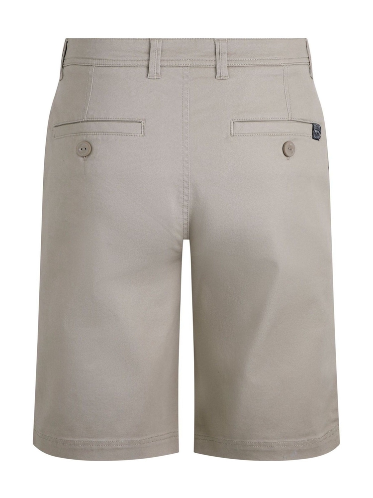 Weird Fish Cream Rayburn Flat Front Shorts - Image 7 of 7