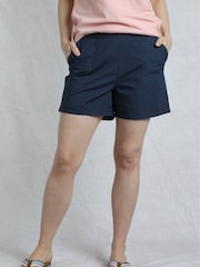 Weird Fish Aqua Blue Deeley Ripstop 100% Cotton Shorts - Image 1 of 8