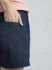 Weird Fish Aqua Blue Deeley Ripstop 100% Cotton Shorts - Image 4 of 8