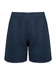 Weird Fish Aqua Blue Deeley Ripstop 100% Cotton Shorts - Image 7 of 8