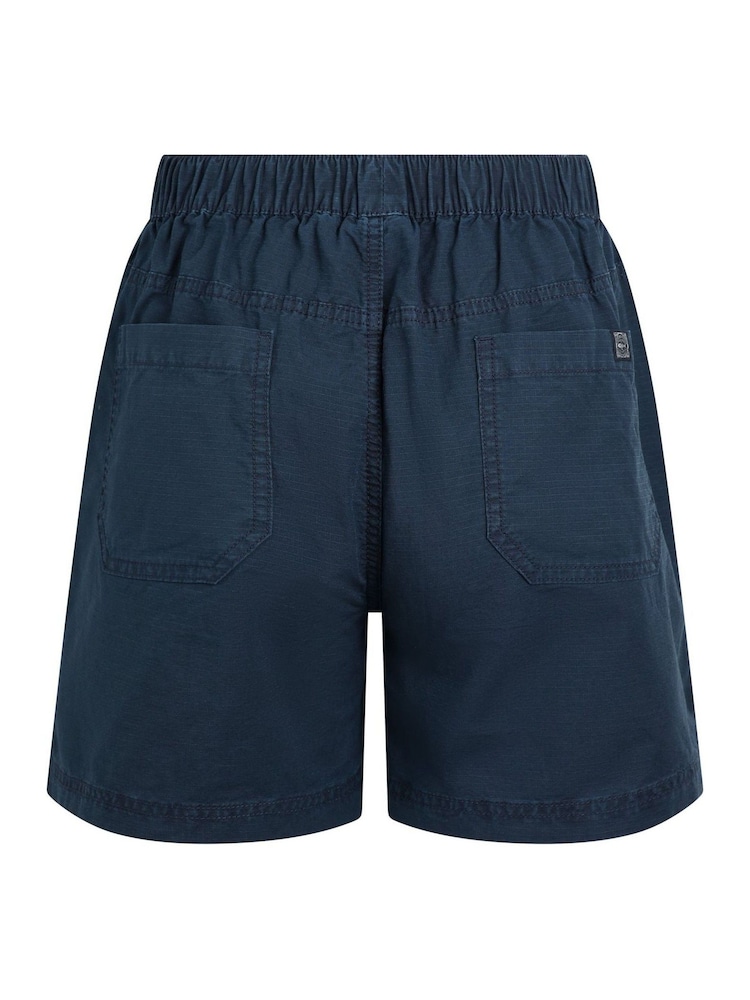 Weird Fish Aqua Blue Deeley Ripstop 100% Cotton Shorts - Image 8 of 8