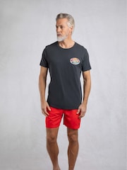 Weird Fish Navy Land and Sea Back Print Graphic 100% Cotton T-Shirt - Image 3 of 7