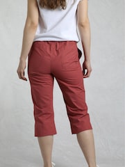 Weird Fish Pink Anyar 3 Quarter Ripstop 100% Cotton Trousers - Image 2 of 7