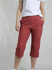 Weird Fish Pink Anyar 3 Quarter Ripstop 100% Cotton Trousers - Image 3 of 7