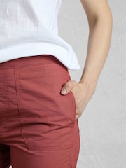 Weird Fish Pink Anyar 3 Quarter Ripstop 100% Cotton Trousers - Image 4 of 7