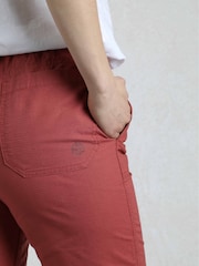 Weird Fish Pink Anyar 3 Quarter Ripstop 100% Cotton Trousers - Image 5 of 7