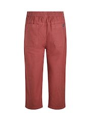 Weird Fish Pink Anyar 3 Quarter Ripstop 100% Cotton Trousers - Image 7 of 7