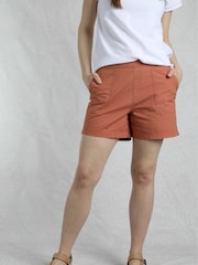 Weird Fish Orange Deeley Ripstop 100% Cotton Shorts - Image 1 of 8