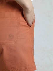 Weird Fish Orange Deeley Ripstop 100% Cotton Shorts - Image 4 of 8