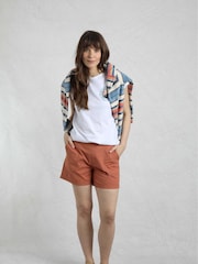 Weird Fish Orange Deeley Ripstop 100% Cotton Shorts - Image 5 of 8