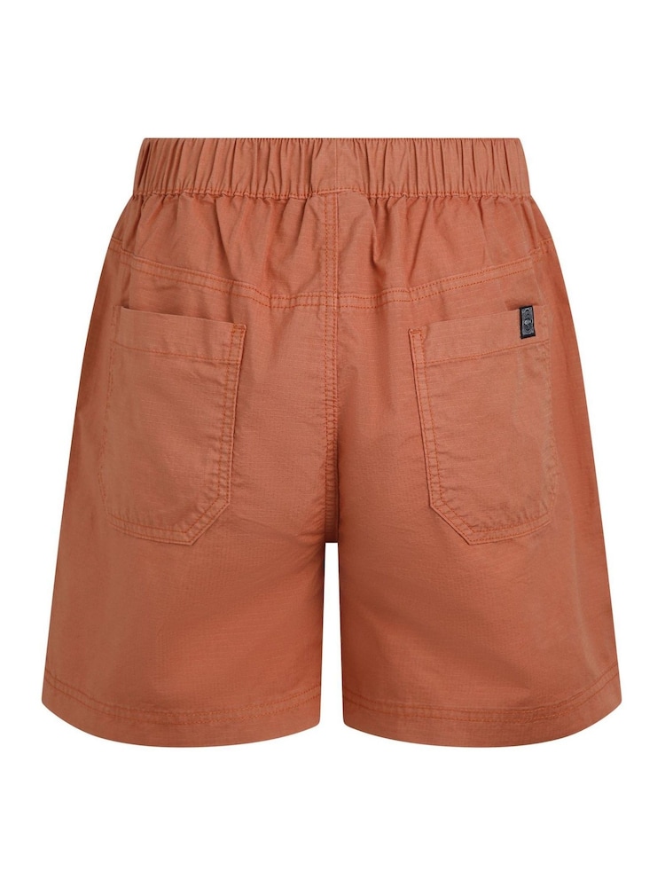 Weird Fish Orange Deeley Ripstop 100% Cotton Shorts - Image 8 of 8