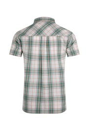Weird Fish Green Judd Short Sleeve 100% Cotton Check Shirt - Image 6 of 6