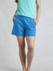 Weird Fish Blue Deeley Ripstop 100% Cotton Shorts - Image 1 of 5