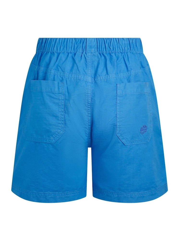Weird Fish Blue Deeley Ripstop 100% Cotton Shorts - Image 5 of 5