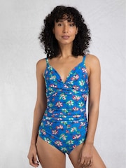 Weird Fish Blue Penelope Printed Swimsuit - Image 4 of 7