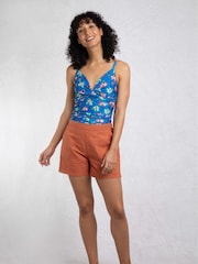 Weird Fish Blue Penelope Printed Swimsuit - Image 5 of 7