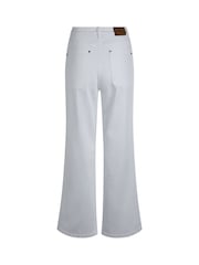 Weird Fish White Soulina Wide Leg Cropped Denim Jeans - Image 7 of 7
