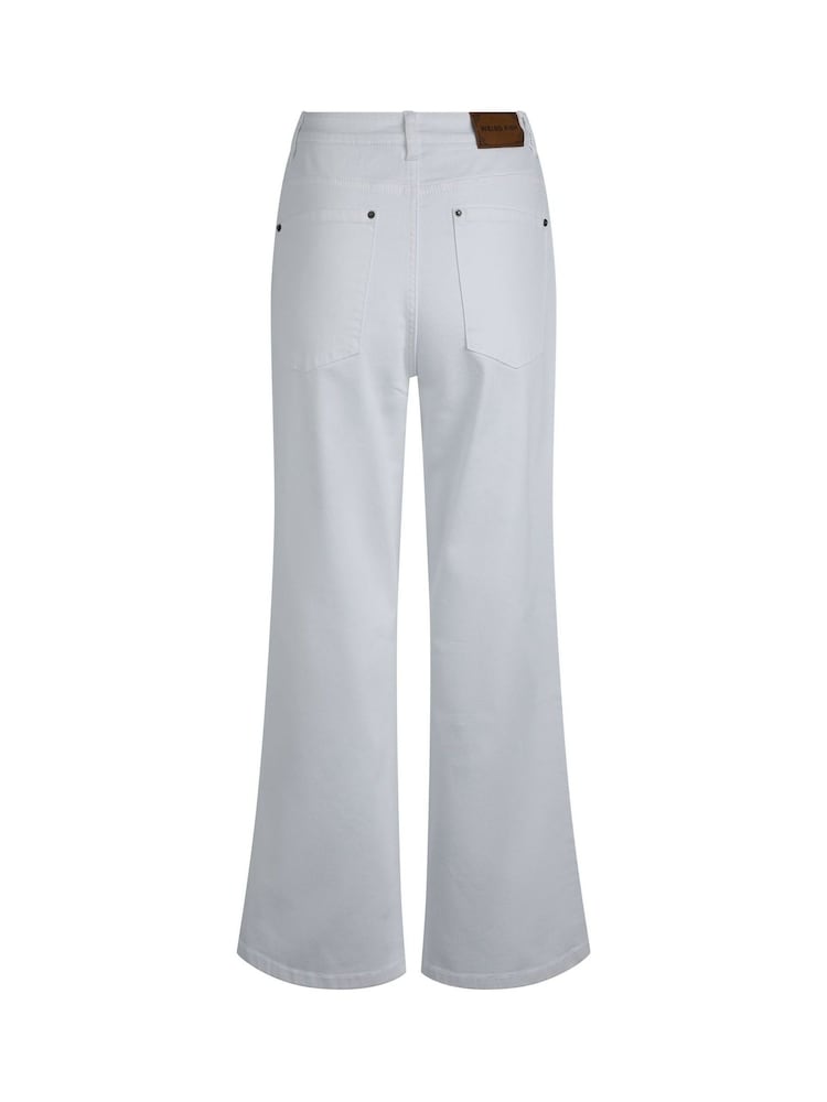 Weird Fish White Soulina Wide Leg Cropped Denim Jeans - Image 7 of 7