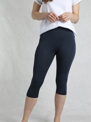 Weird Fish Aqua Blue Blondie Cropped Leggings - Image 3 of 6