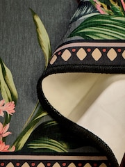 Set of 2 Grey Washable Tropicial Border Doormats - Image 4 of 7