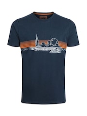 Чоловіча футболка з графічним принтом Nautical Sky від Weird Fish - Image 5 of 6