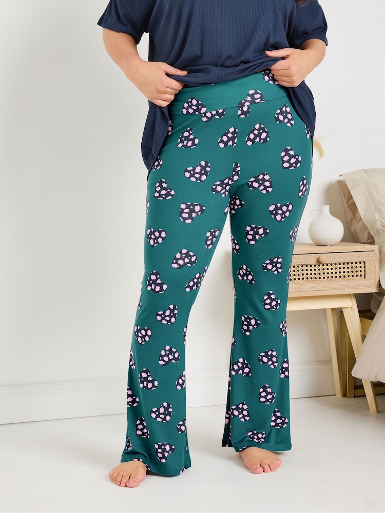 Yours Curve Green Yoga Joggers - Image 1 of 6
