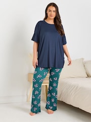 Yours Curve Green Yoga Joggers - Image 4 of 6