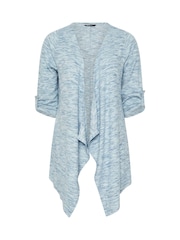 Yours Curve Blue Luxury Collection Tab Detail Cardigan - Image 5 of 5