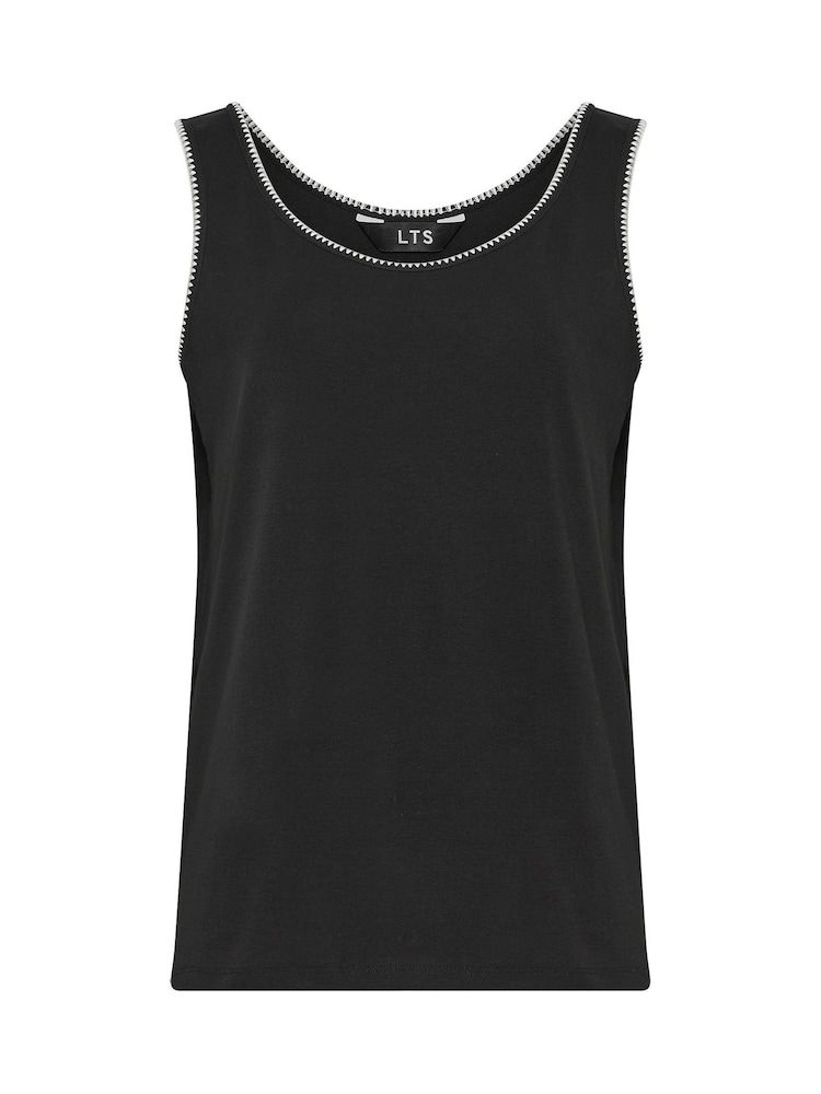Long Tall Sally Black Whipstitch Vest - Image 5 of 5