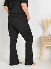Yours Curve Black Yoga Joggers - Image 2 of 6