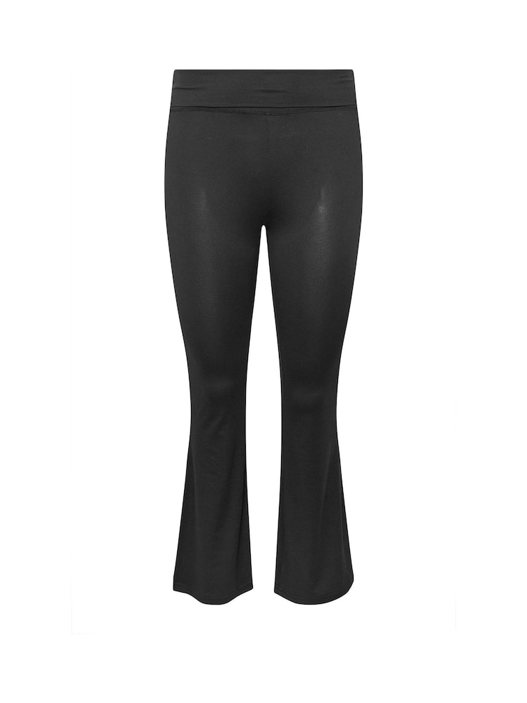 Yours Curve Black Yoga Joggers - Image 6 of 6