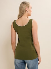 Long Tall Sally Green Whipstitch Vest - Image 4 of 5