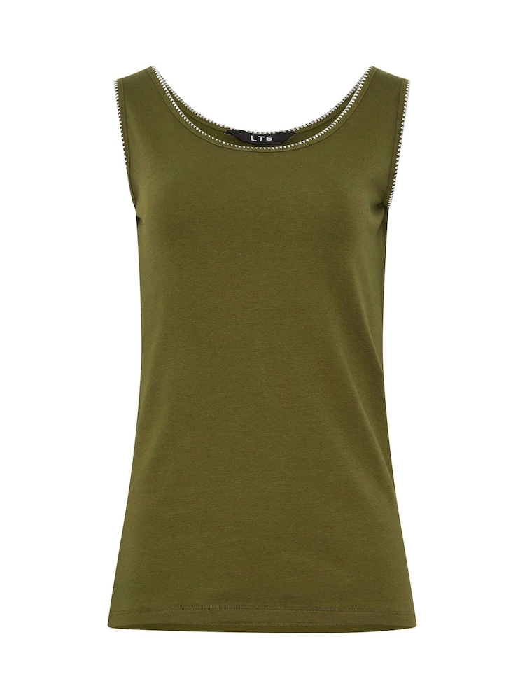 Long Tall Sally Green Whipstitch Vest - Image 5 of 5