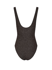 Long Tall Sally Black Metallic Wrap Swimsuit - Image 7 of 7