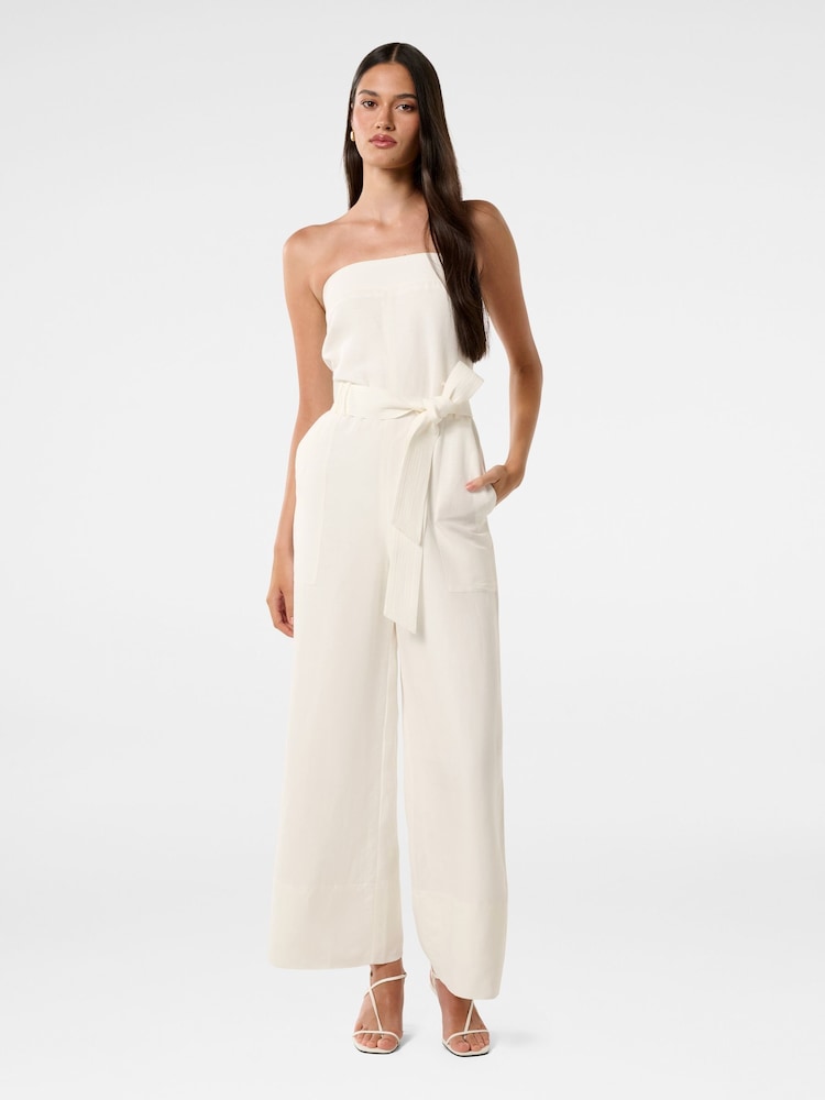 Forever New White Rosa Utility Strappy Jumpsuit - Image 1 of 4