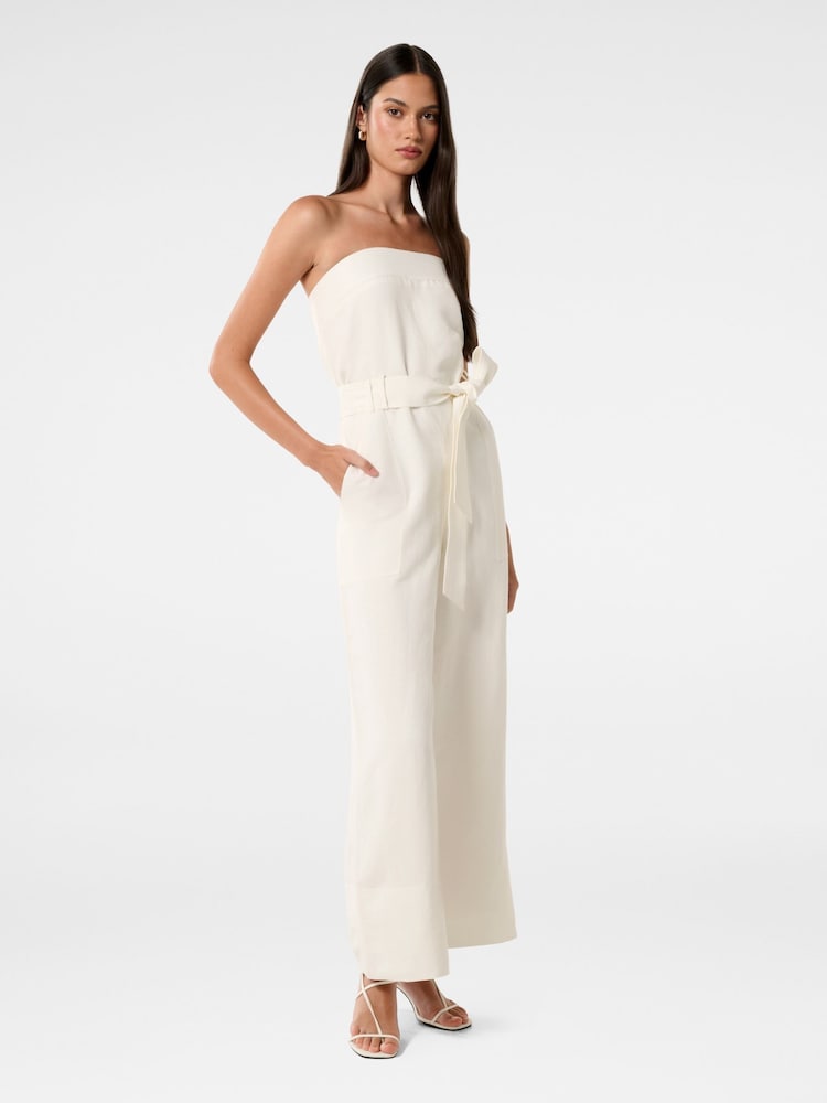 Forever New White Rosa Utility Strappy Jumpsuit - Image 4 of 4