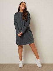 Yours Curve Grey Dress - Image 3 of 5
