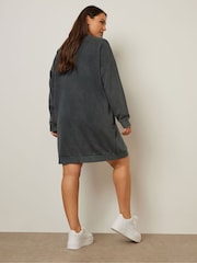 Yours Curve Grey Dress - Image 4 of 5