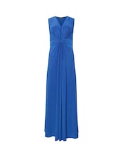 M&Co Blue Twist Front Sleeveless Maxi Dress - Image 1 of 1