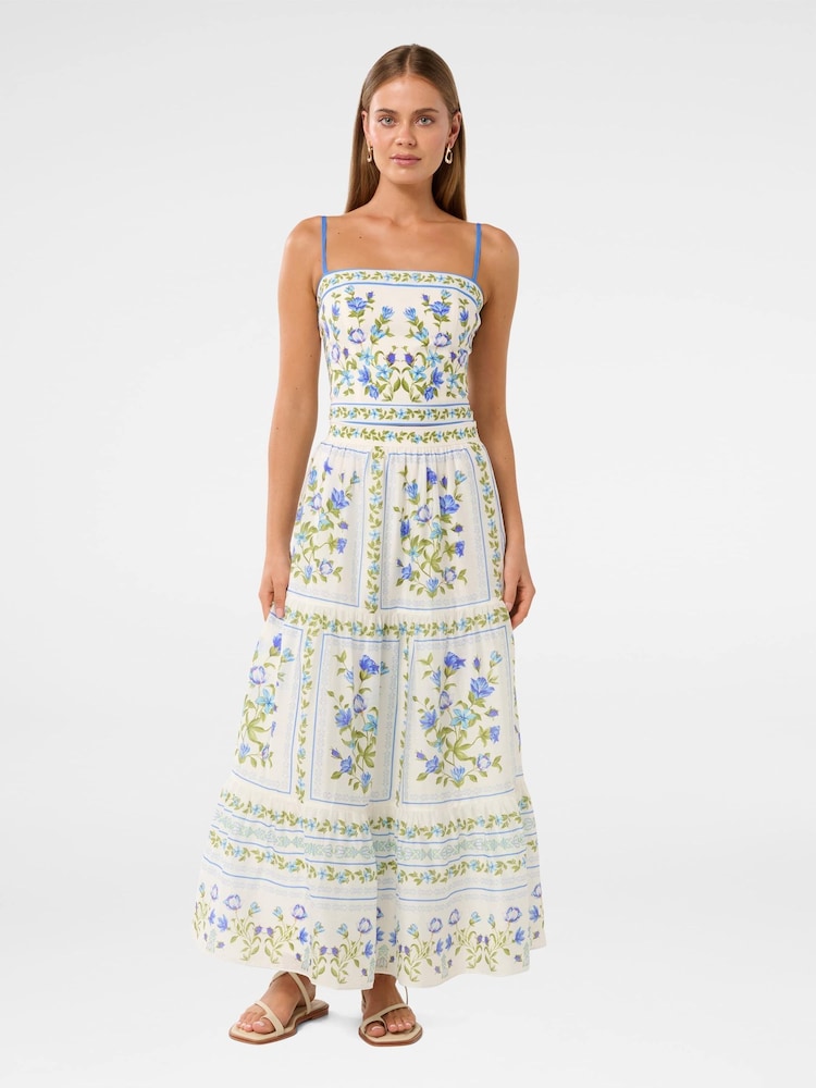 Forever New Green Francine Printed Maxi Skirt With A Touch Of Linen - Image 5 of 5