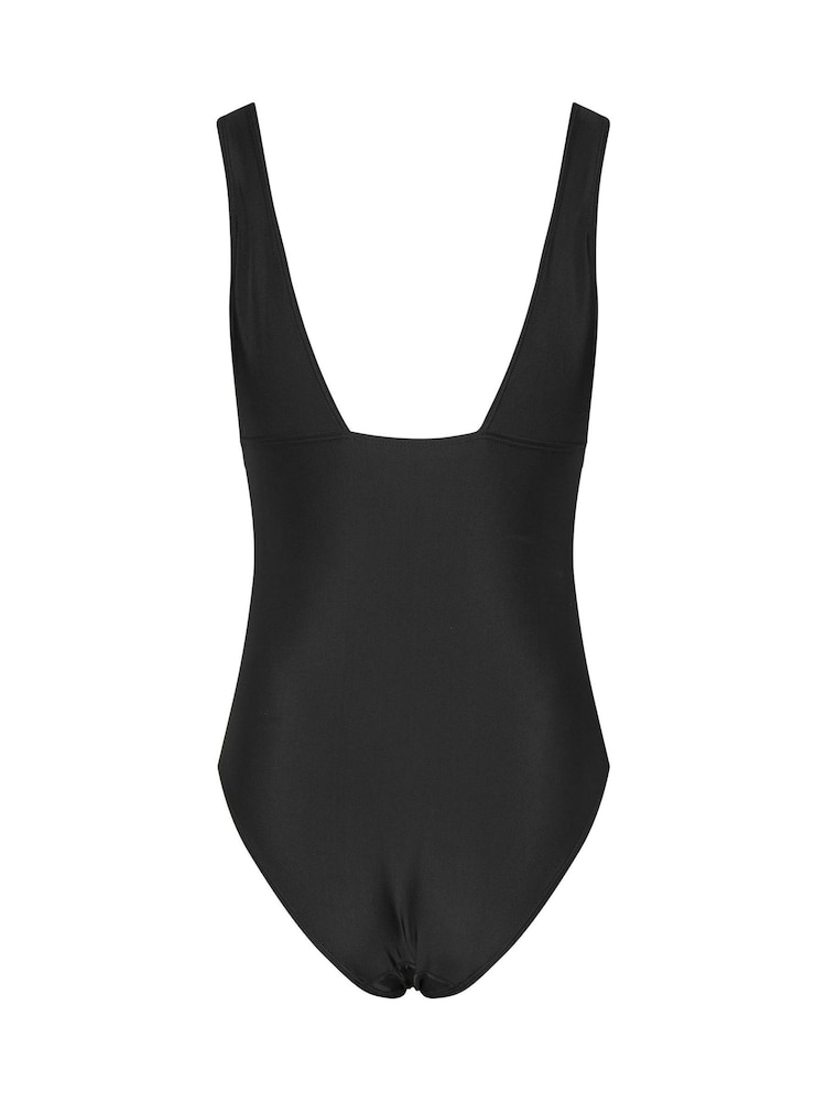 Long Tall Sally Black Ricrac Trim Swimsuit - Image 7 of 7