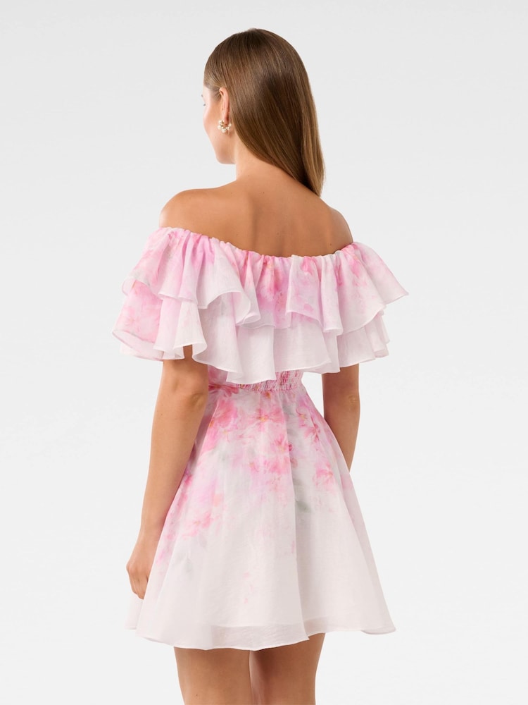 Forever New Pink Ellie Ruffle Mini Dress - Image 2 of 5