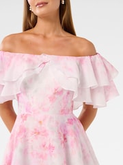 Forever New Pink Ellie Ruffle Mini Dress - Image 3 of 5