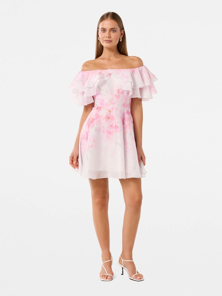 Forever New Pink Ellie Ruffle Mini Dress - Image 5 of 5