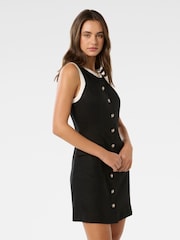 Forever New Black Pure Montana Contrast Shift Mini Dress - Image 4 of 5