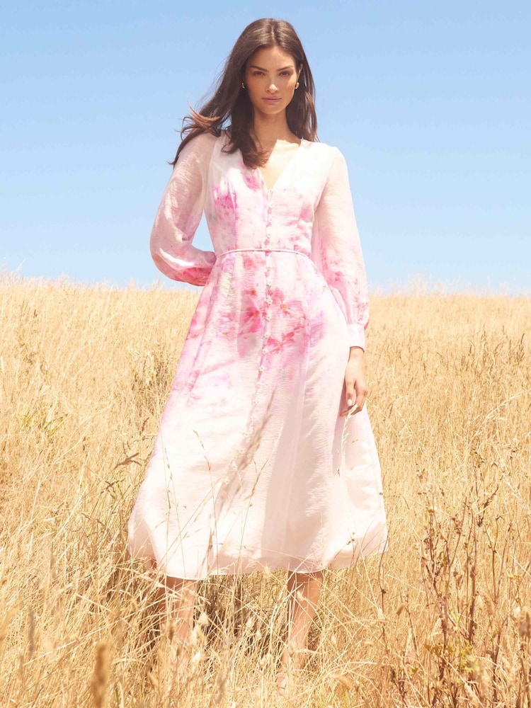 Forever New Kahlani Printed Midi Dress - Bild 1 von 4 Forever New Kahlani Printed Midi Dress - Bild 1 von 4