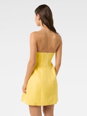 Forever New Yellow Shayla Strapless Mini Dress - Image 2 of 5