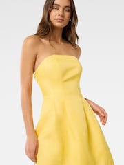 Forever New Yellow Shayla Strapless Mini Dress - Image 3 of 5